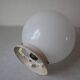 Old ceiling light fixture globe ball sphere in opaline glass retro decor