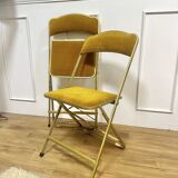 Pair of chaisor folding chairs
