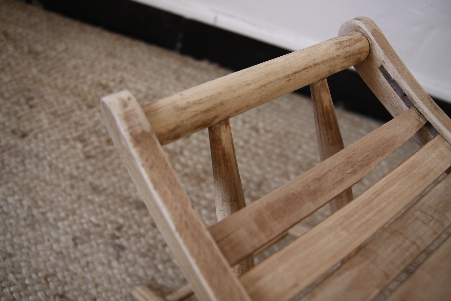 Stool door wooden plant