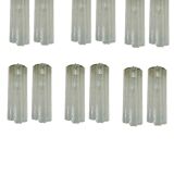 Large Murano Glass Tronchi Sconces Set of 6