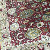 Tapis ancien agra français janus point lys 250x350 cm