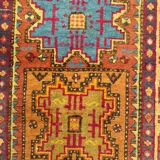 Vintage carpet sinkiang caucasian designs 92x150 cm