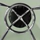 Vintage bar stool in black skai and chrome metal