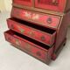 Trumeau with chest of drawers from the mid-20th century in chinoiserie style.