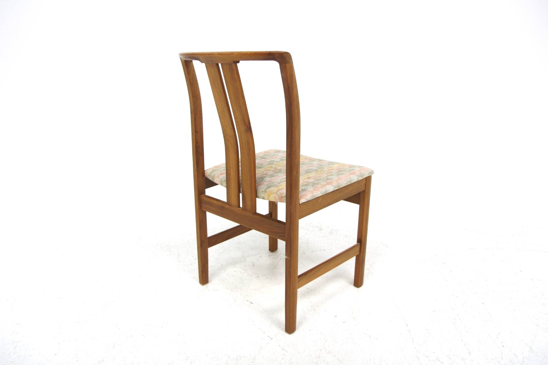 Set of 6 Scandinavian walnut chairs, Sweden, 1960