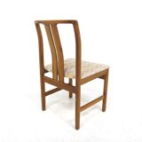 Set of 6 Scandinavian walnut chairs, Sweden, 1960