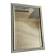 Miroir cadre blanc doré