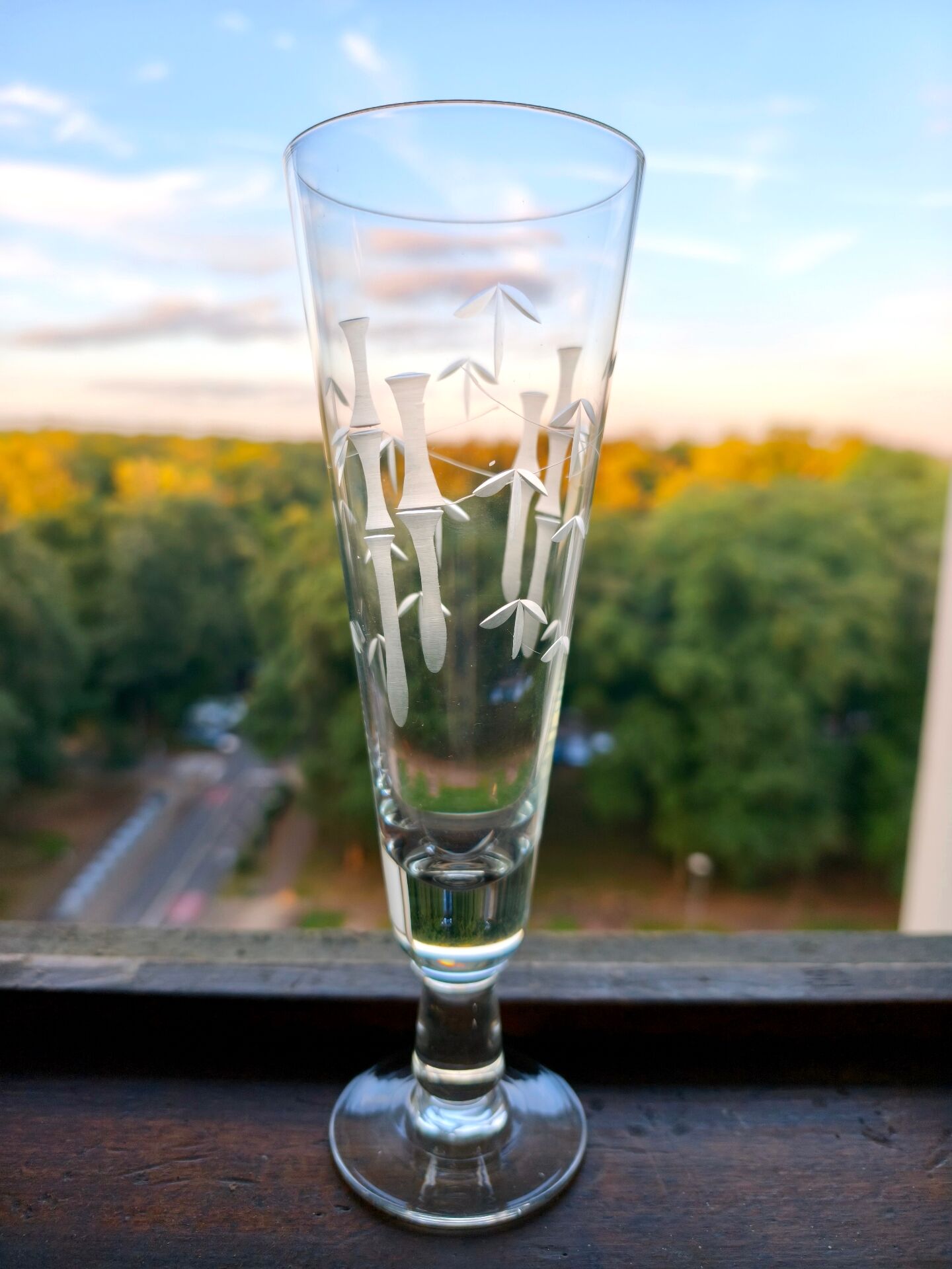 6 vintage bamboo beer glasses from the 1960s, Noritake Sasaki style.