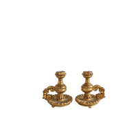 Pair of antique bedroom candle holders – Louis XV style