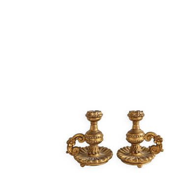 Pair of antique bedroom candle holders – Louis XV style