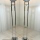Arte Lumen floor lamps chrome & brass 1970’s, set of 2