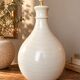 Large Vintage Ceramic Lamp Base Hubert Olivier 60cm - 8kg