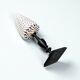 Coquillage conus sur socle en bois noirci, XIXe