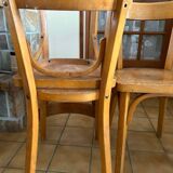 Set of 5 Baumann wooden chairs