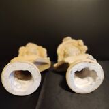 Plaster busts "margherita and faust" from the 50s