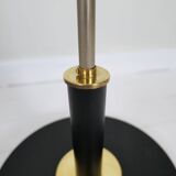 Art Deco Floor Lamp in Brass with Blackened Wood, 1940s