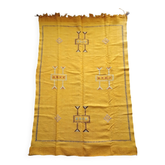 Moroccan artisanal Sabra rug "cactus silk"