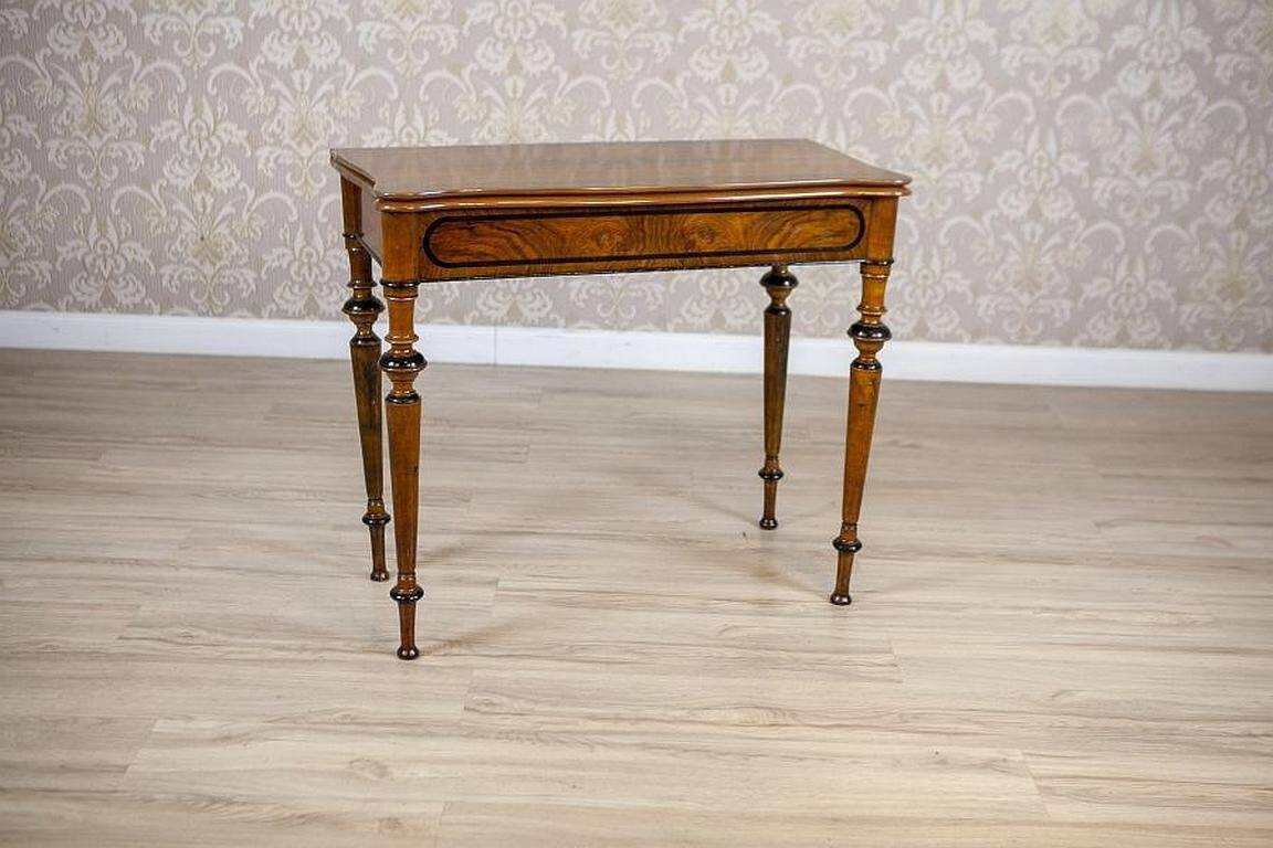 Late 19th Century Game Table with Hidden Drawer, 1890s