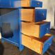 Art deco office blue roy 5 drawers