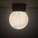 Thabur art deco marbled glass ceiling lamp , 1930s the Netherlands