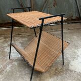 Pair of Raoul Guys Wicker Magazine Racks Circa 195
