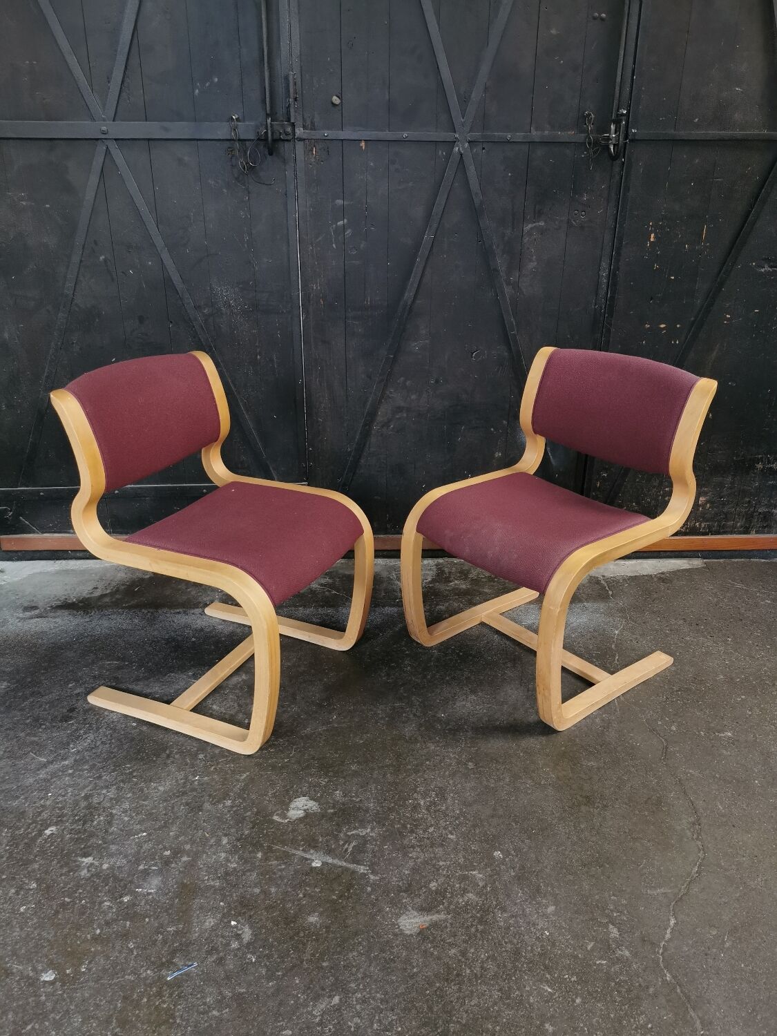 Vintage Scandinavian design armchairs Magnus Olesen Denmark