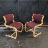 Vintage Scandinavian design armchairs Magnus Olesen Denmark