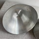 Pear-shaped ice bucket Large format brushed aluminum