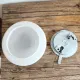 Vintage ceiling light / wall lamp in white opaline glass Choisylux 1950s-60s