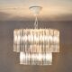 Lustre en verre années 60 venini mid century italien moderne triedri murano