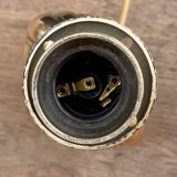 Old golden brass lamp base