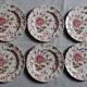 Lot 6 dessert plates Johnson Brothers Rose Chintz series