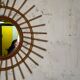 Miroir soleil en rotin vintage