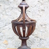 Pied de lampe en bois H56