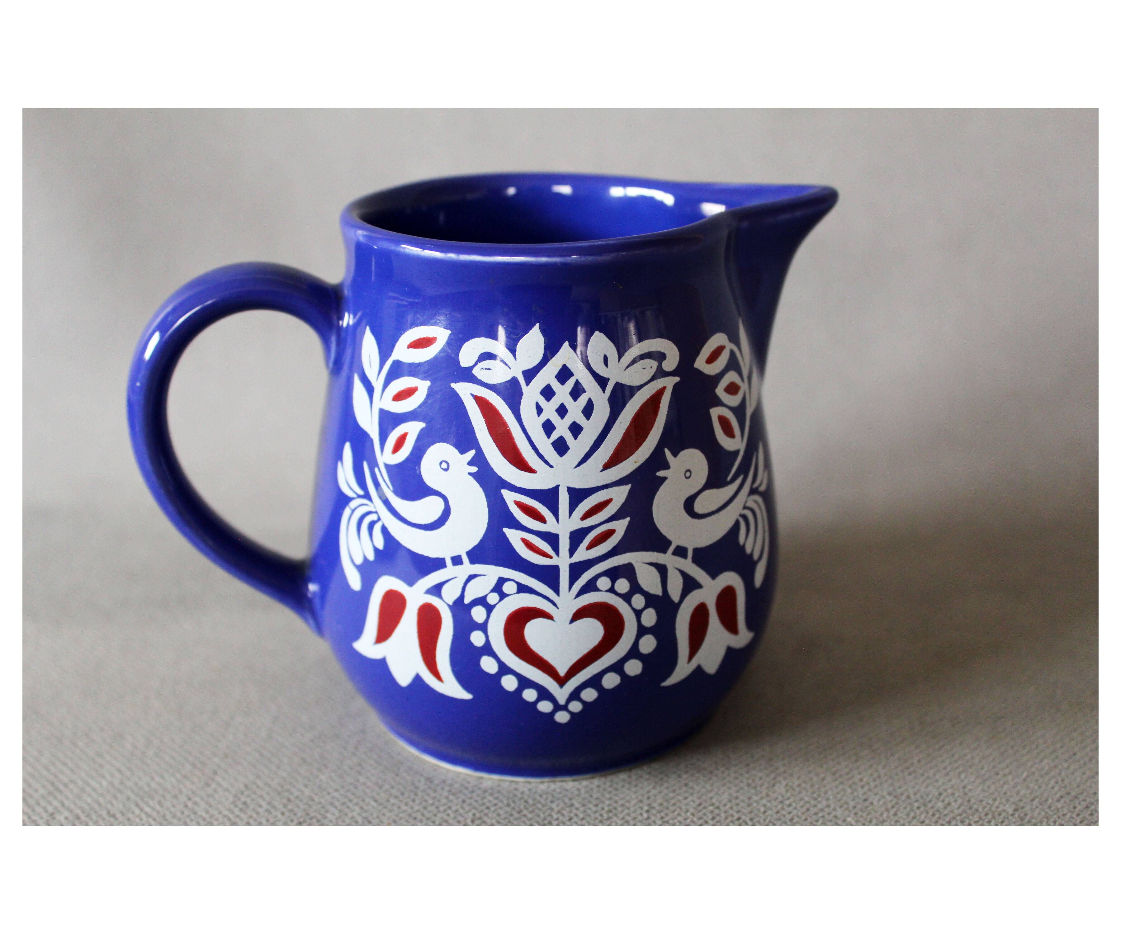 Large vintage ceramic cream pot, Waechtersbach Vroni, Germany