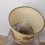 Ceramic floor lamp with Herbarium lampshade