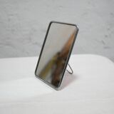 Vintage barber mirror to stand or hang 20cm x 14cm