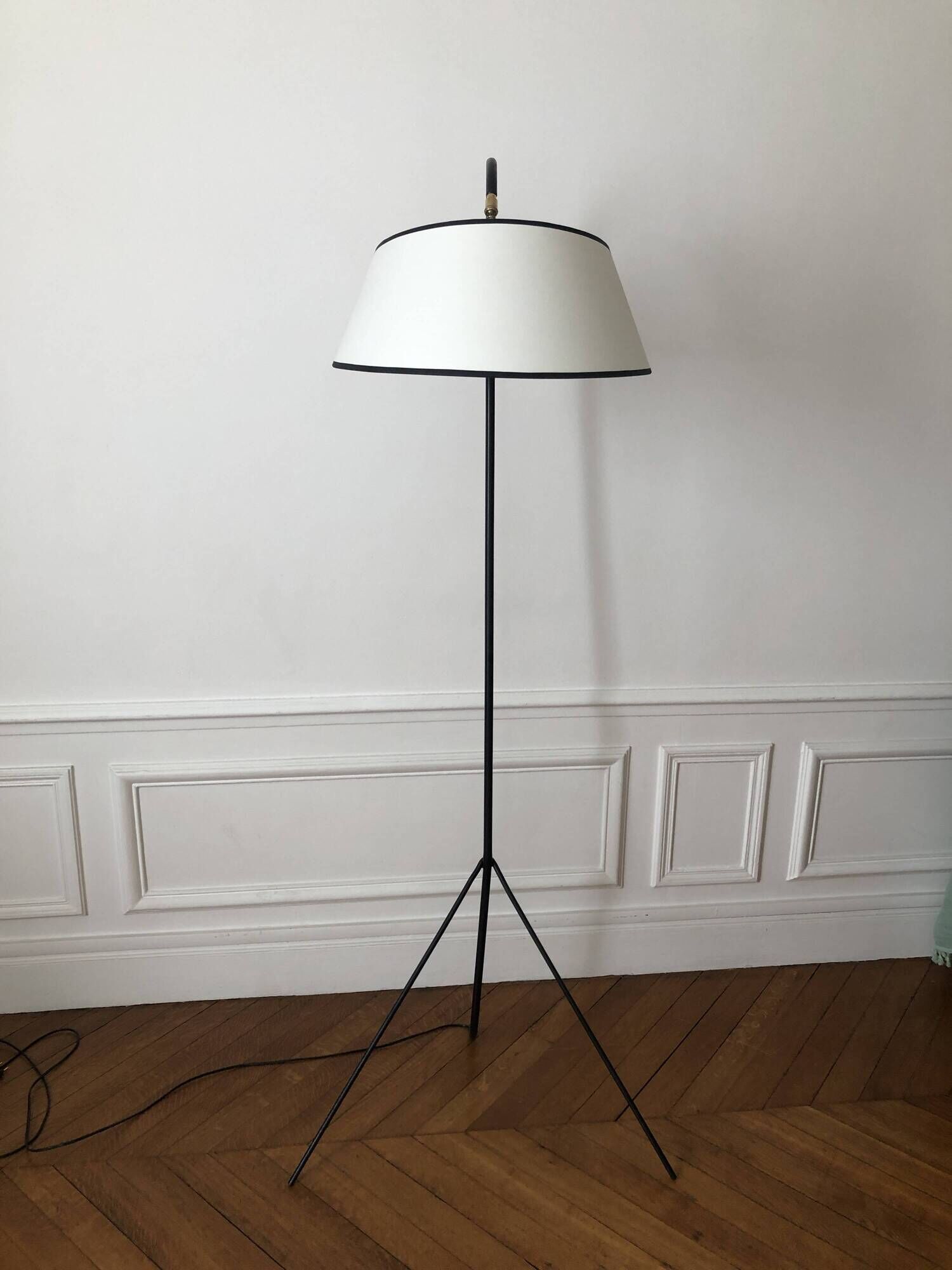 1950s tripod floor lamp