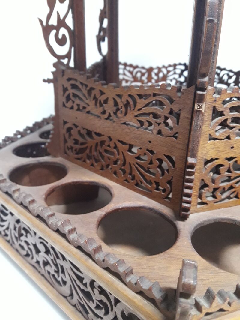 Liquor cellar bandstand wooden cut early XX °