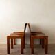 Italian Plywood Dining Chairs Attributed to Molteni, 1970s, Set of 4