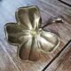 Brass candle holder copper color in the shape of a flower, Vintage