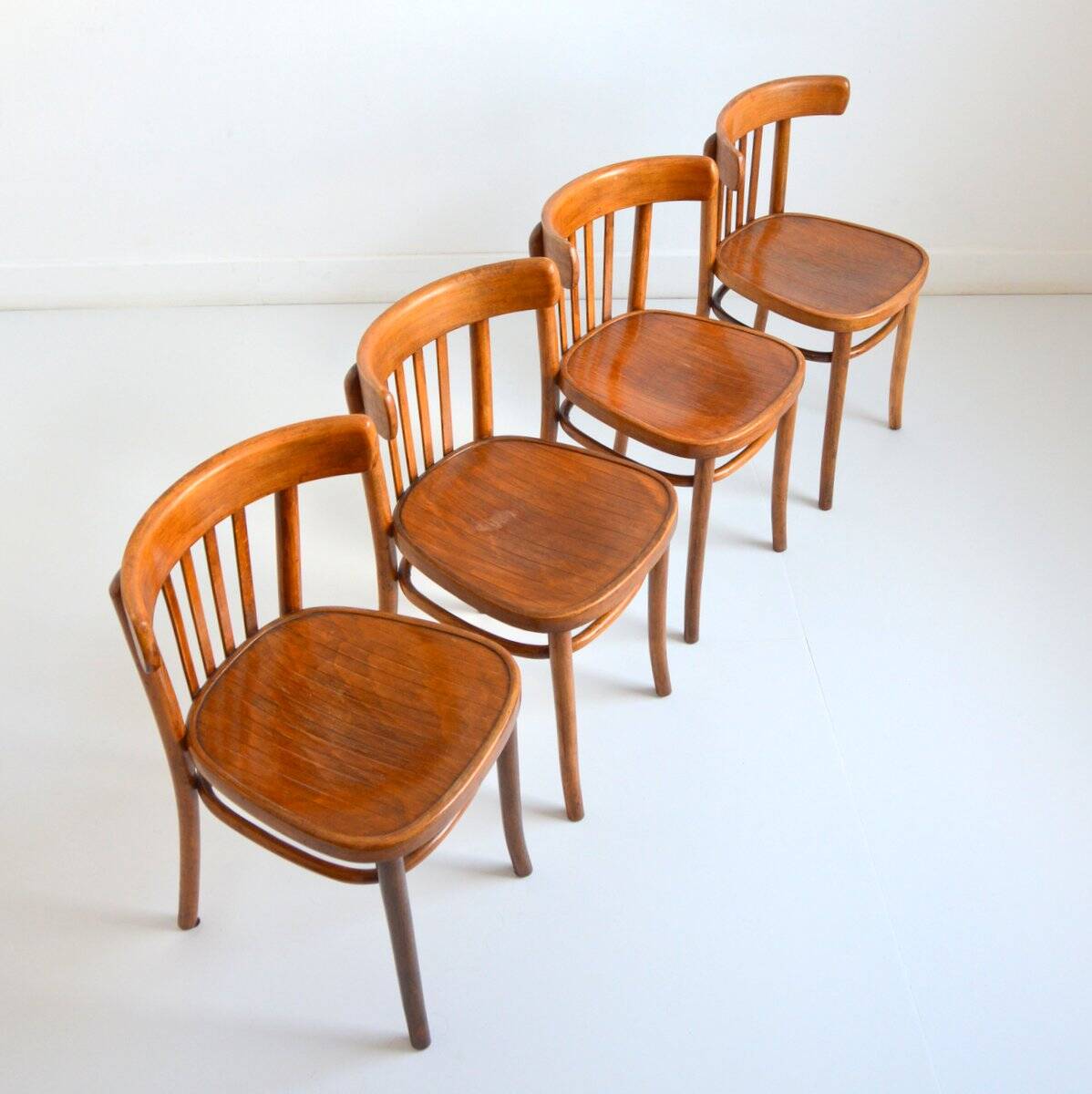 4 Thonet bistro chairs 1950s
