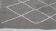 Tapis descente de lit gris et blanc 73x139cm