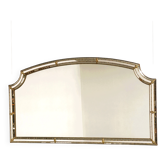 Miroir mosaïque doré espagnol avec motifs floraux décoratifs, années 1970