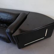 Cini Boeri - Gradual Lounge Sofa Black Leather Knoll/Gavina