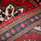 Vintage Persian Carpet Hamadan handmade 70cm x 136cm 1970s, 1C779
