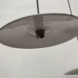 Enameled sheet metal pendant lights