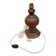 lampe bois, pied de lampe bois vintage