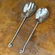Set of 2 aesthetically designed spiral/twirling salad servers – 18-10 Stainless Steel