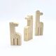 Family of 3 travertine giraffes by Fratelli Mannelli